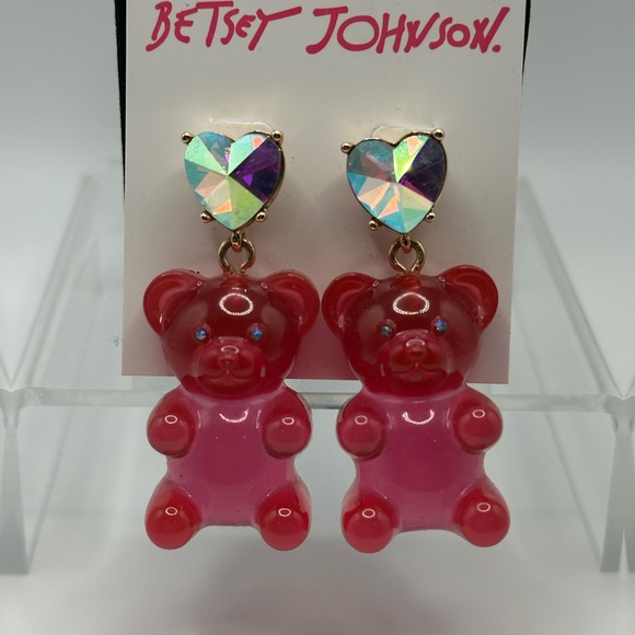 Betsey Johnson Jewelry - Betsey Johnson Festive Gummy Bear Drop Earrings